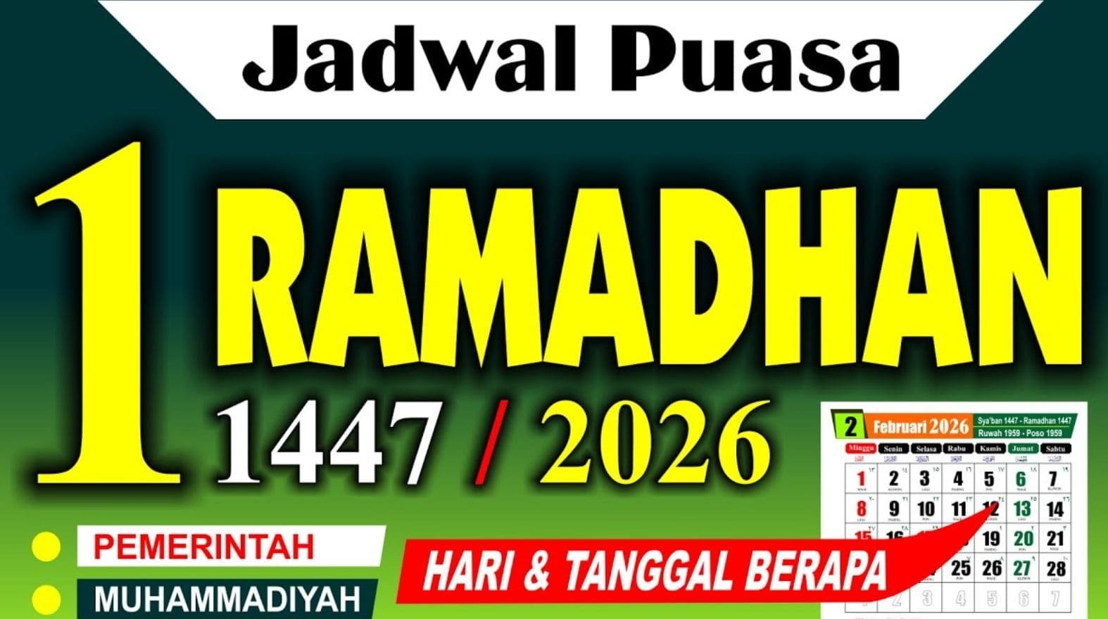 prediksi Ramadhan 2026
