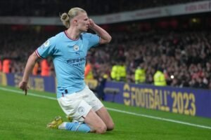 Haaland Bangkit! Gol ke-22 Antar City Terus Tekan Arsenal